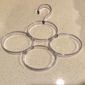 Hanging Acrylic Scarf/Tie Organizer